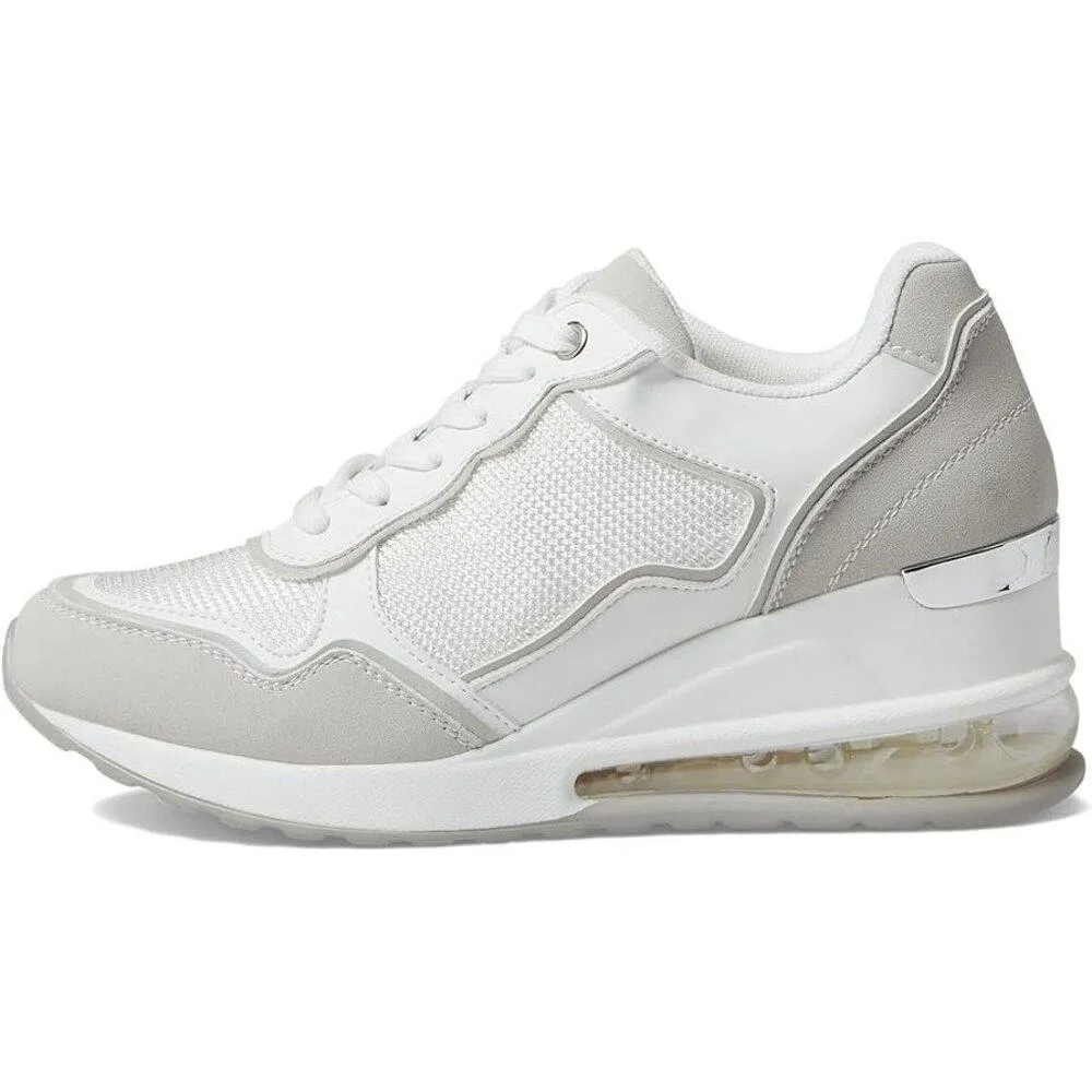 Seattle White Multi Lace Up Sneakers