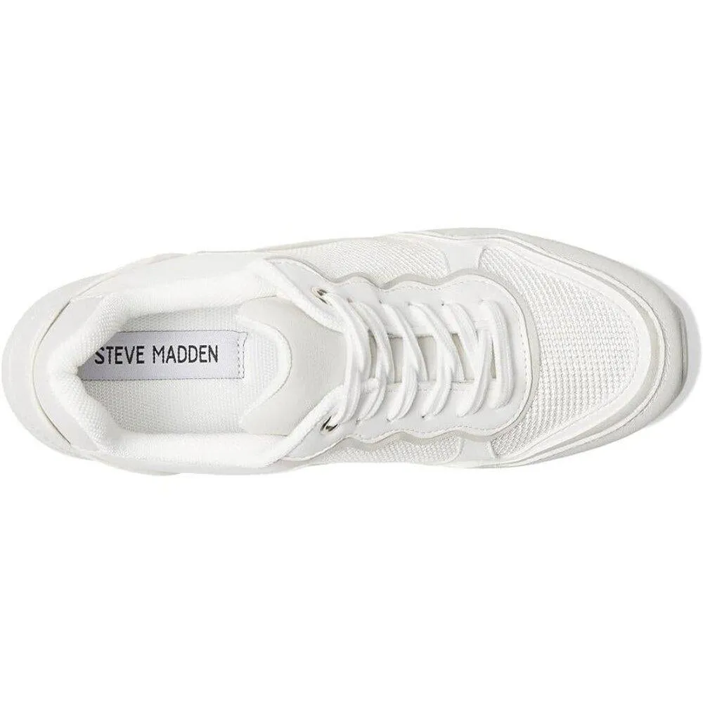 Seattle White Multi Lace Up Sneakers