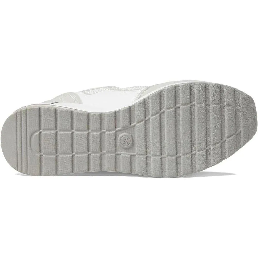 Seattle White Multi Lace Up Sneakers