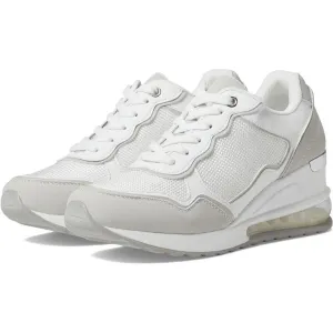 Seattle White Multi Lace Up Sneakers