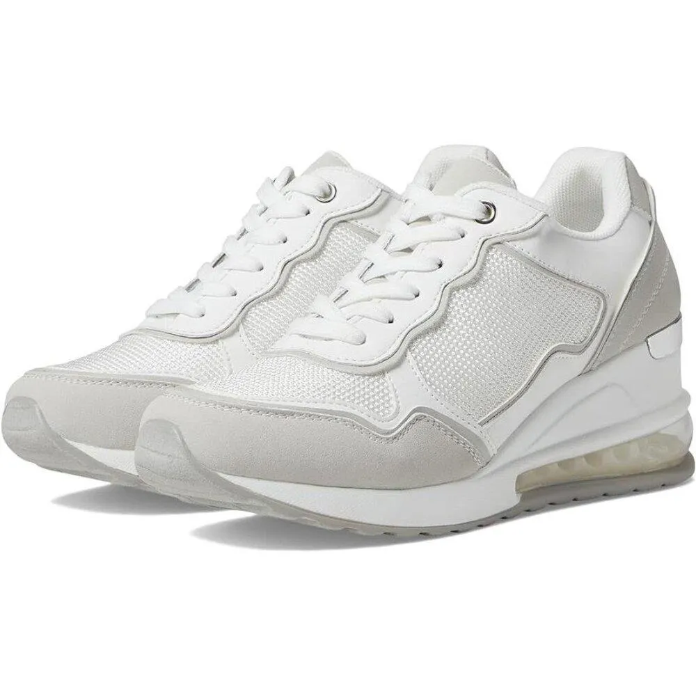Seattle White Multi Lace Up Sneakers