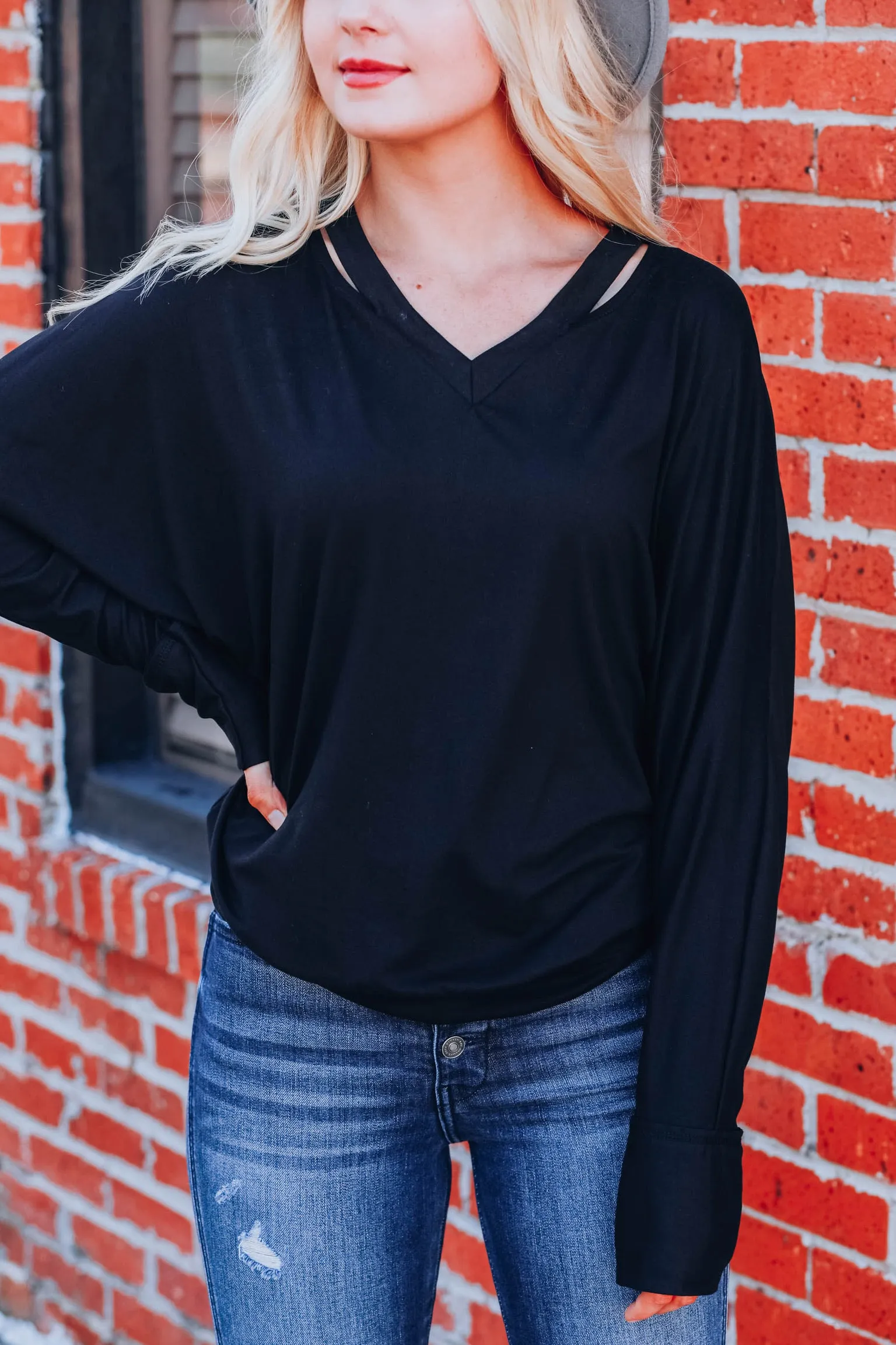 She's Got The Look Top - Black