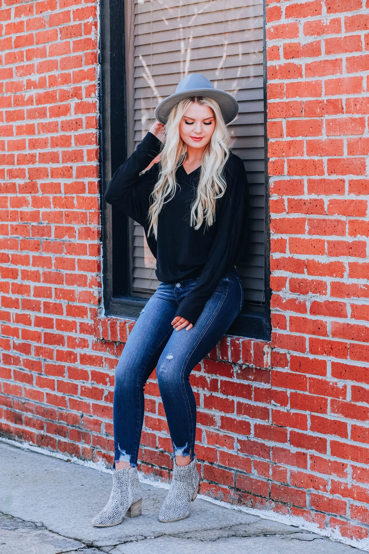 She's Got The Look Top - Black
