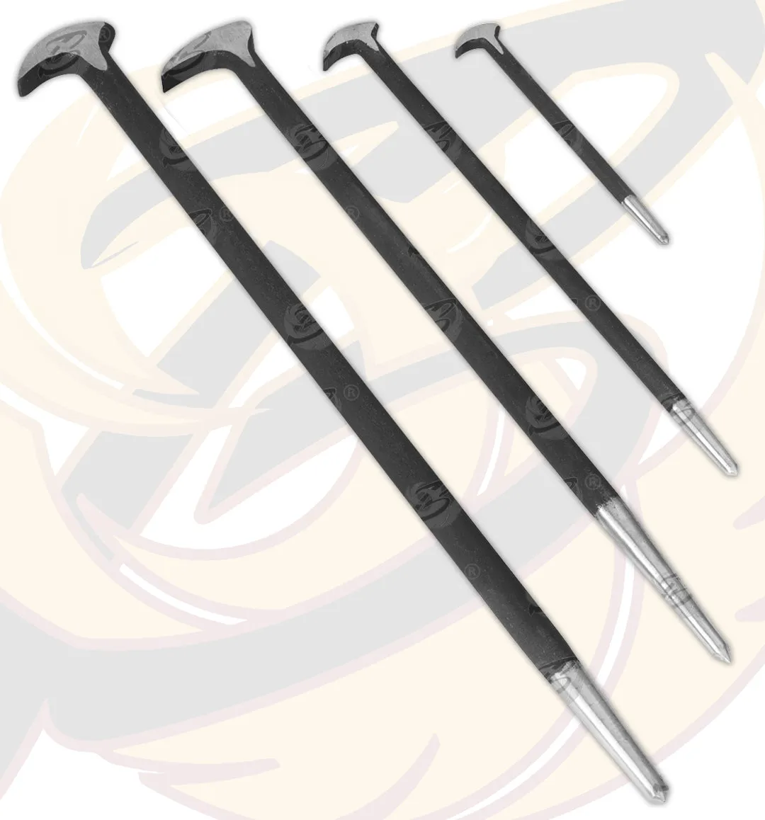 SIEGEN 4PCS HEEL & TOE PRY BARS ( PODGER BARS )
