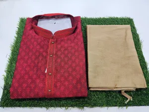 Silk Woven Men’s Kurta set