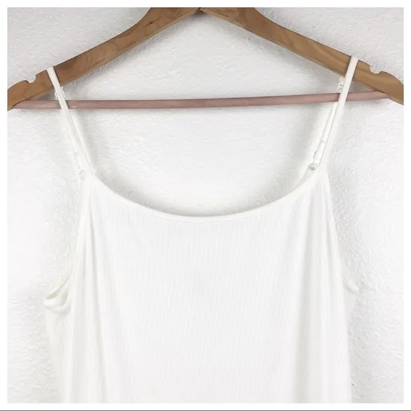 Skims Soft Ribbed Slip Dress in Snow Size 2X
