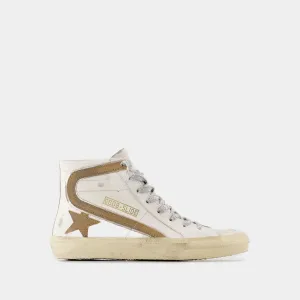 Slide Sneakers - Golden Goose Deluxe Brand - Leather - White