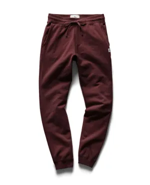 Slim Sweatpant Midweight Terry Crimson