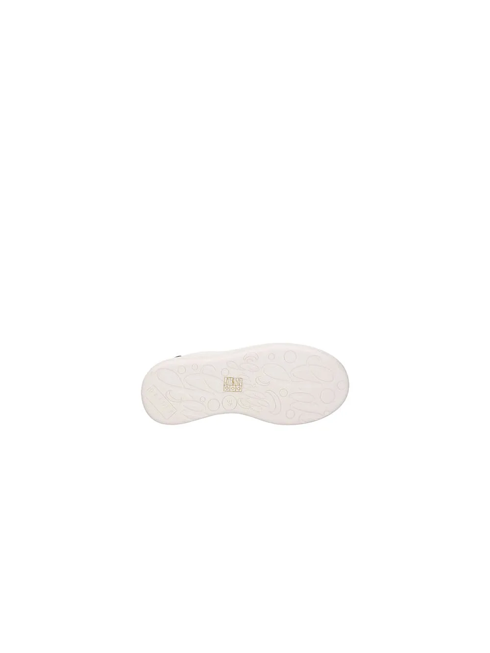 Sneakers Addict In Action Leather Con Rubber Patch - Bianco
