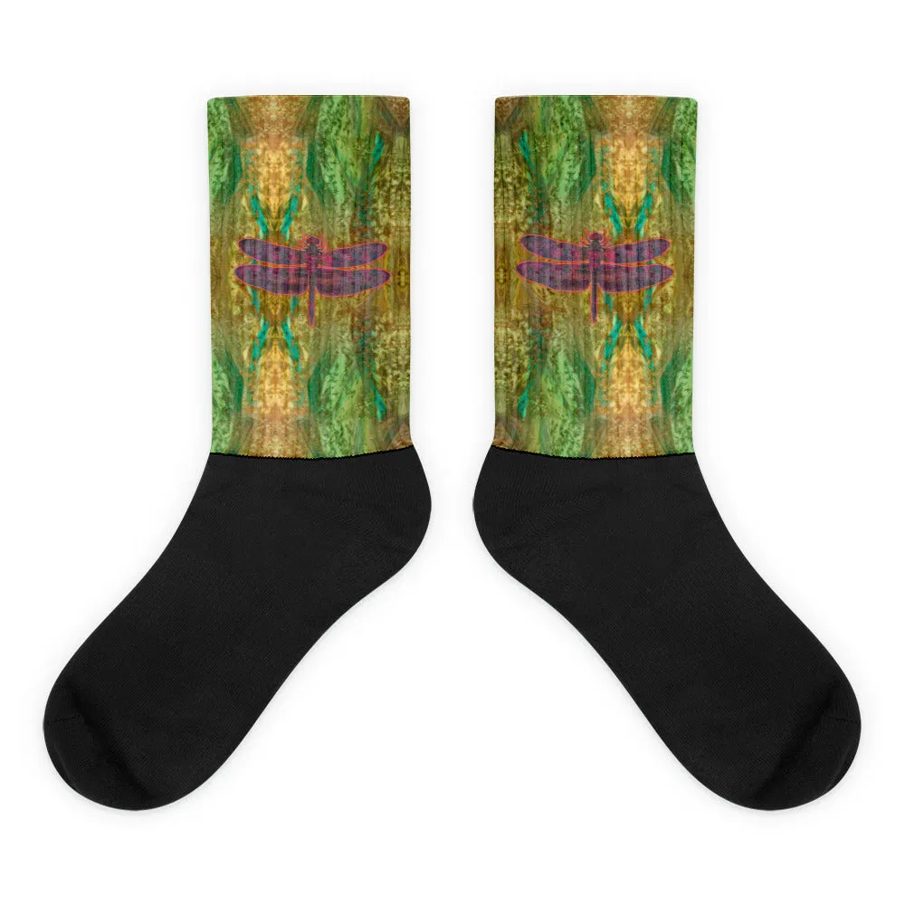 Socks (Unisex)(Dragonfly) RJSTH@Fabric#6 RJSTHW2021 RJS