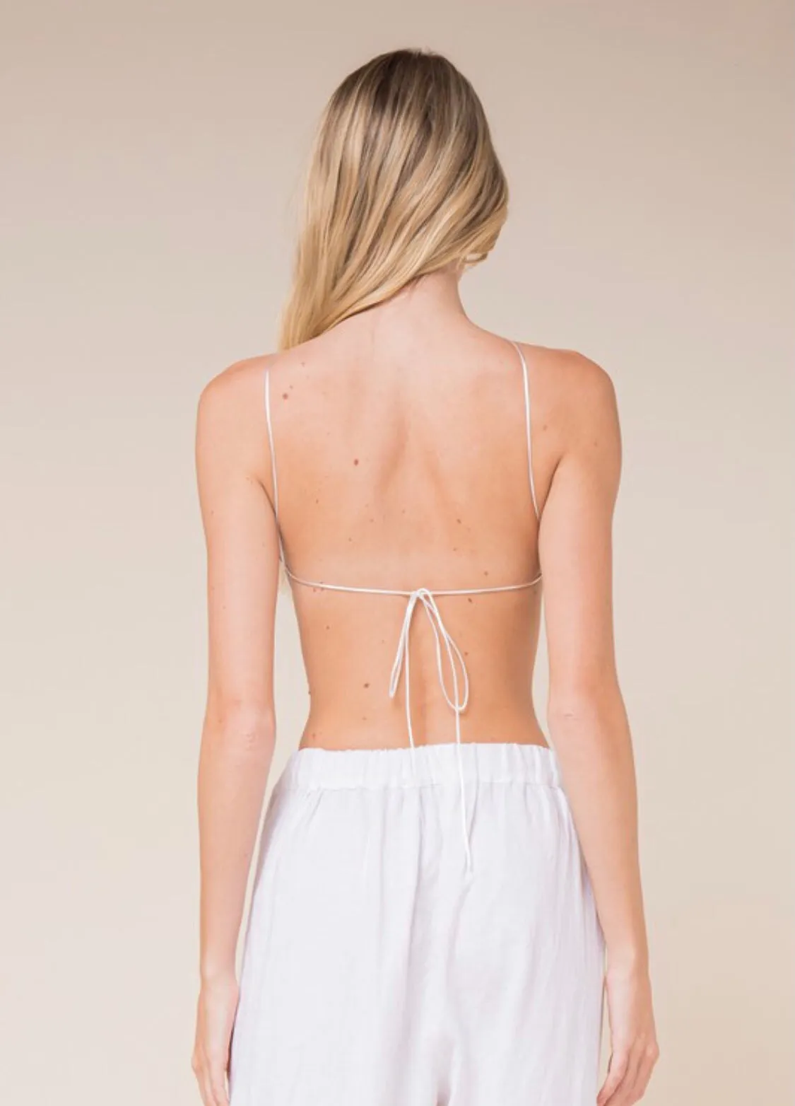 Soleil Eyelet Open Back Top