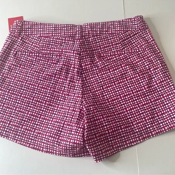 SPANX Sunshine Shorts Hibiscus Gingham Pink XL 4” inseam