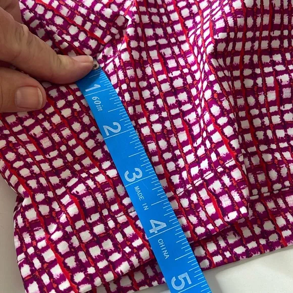 SPANX Sunshine Shorts Hibiscus Gingham Pink XL 4” inseam