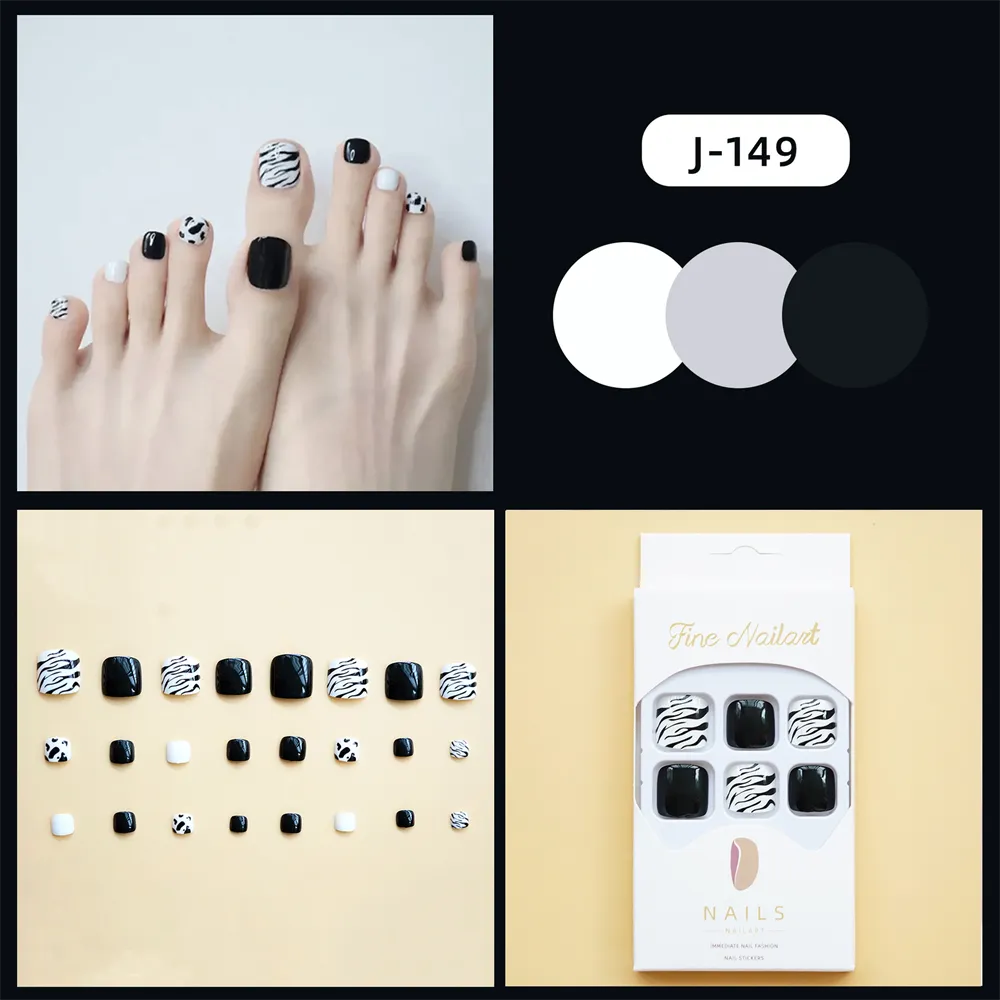 Square Toe Black and White Leopard Print