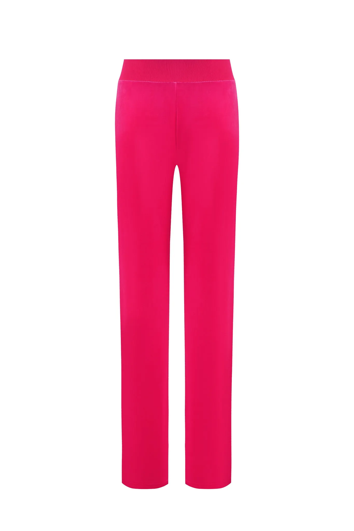 STACEY VELOUR PANT - PINK : HOT PINK