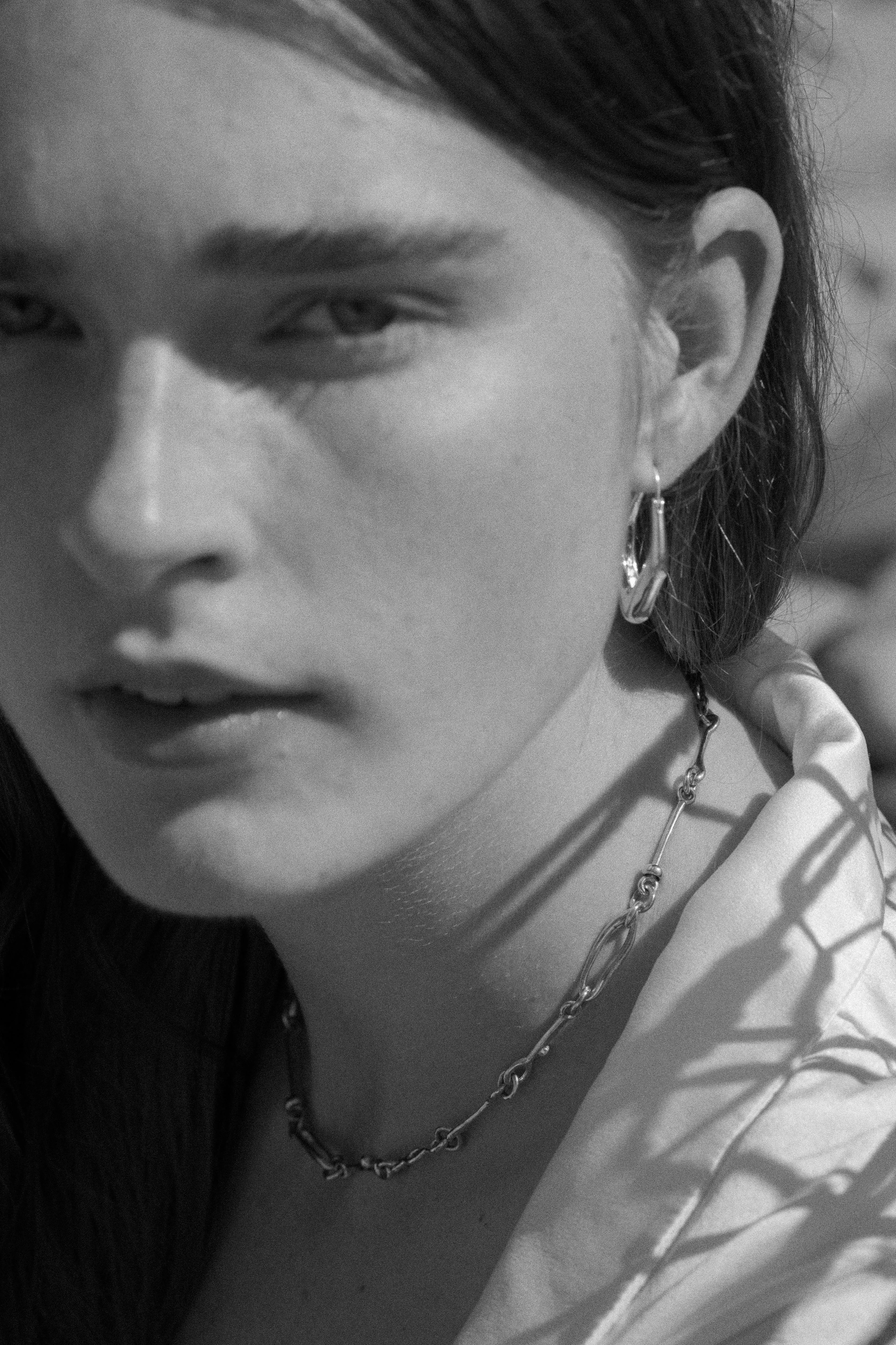 Sterling Silver Doodle Chain Choker