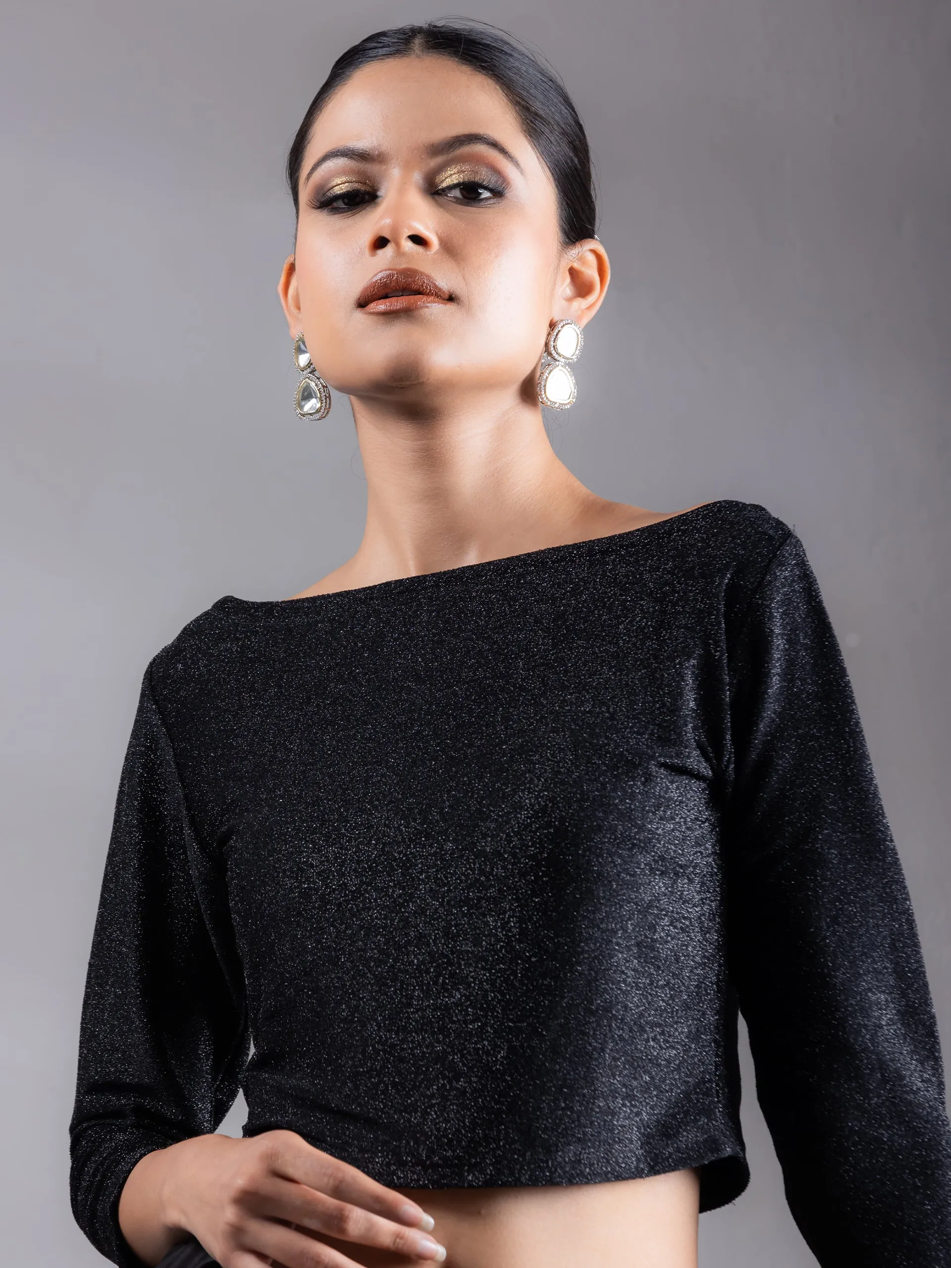 Stretchy Black Beauty Blouse