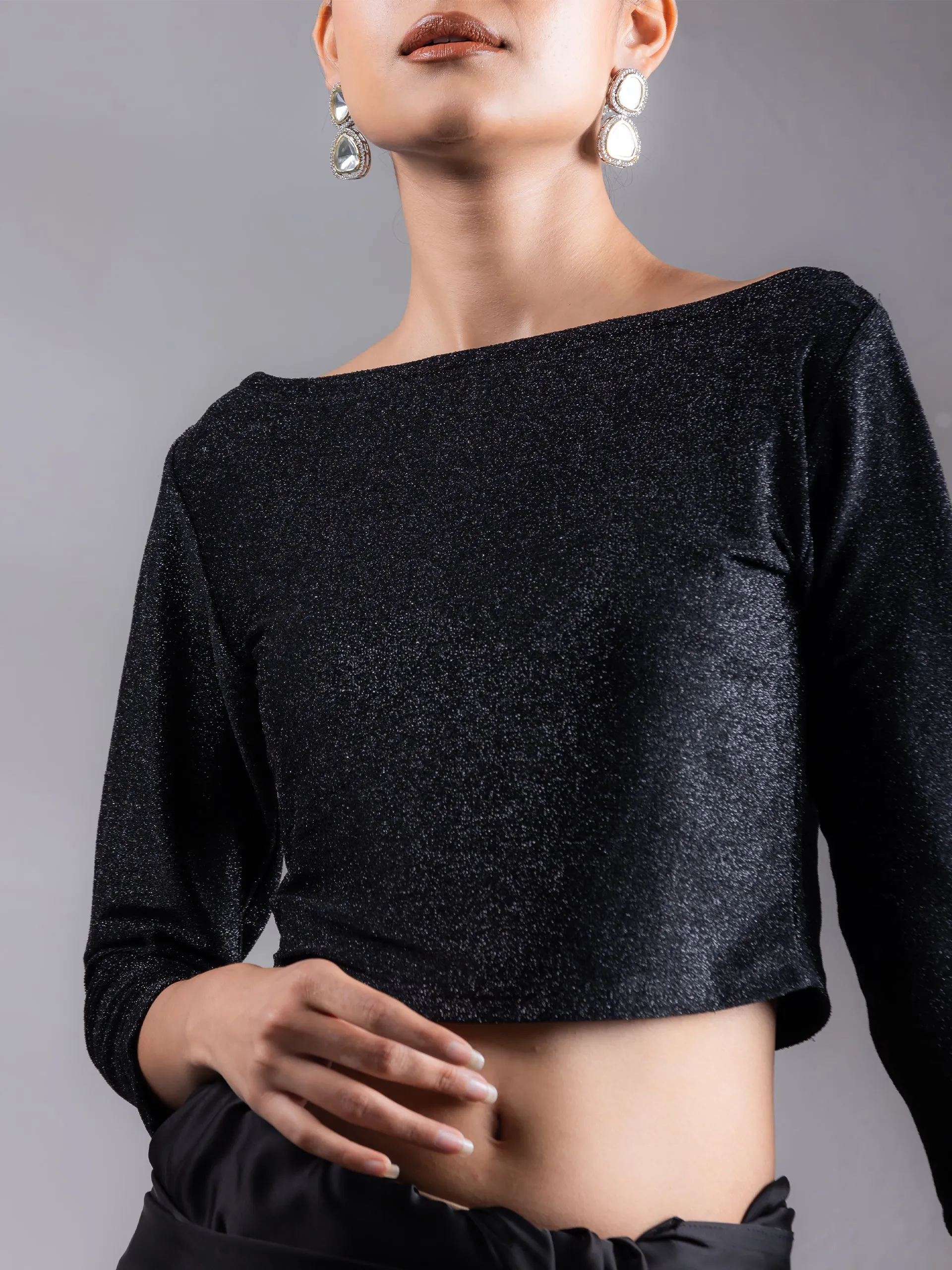 Stretchy Black Beauty Blouse