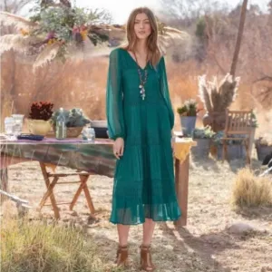 Sundance Adore Moi Tiered Dress Size S.