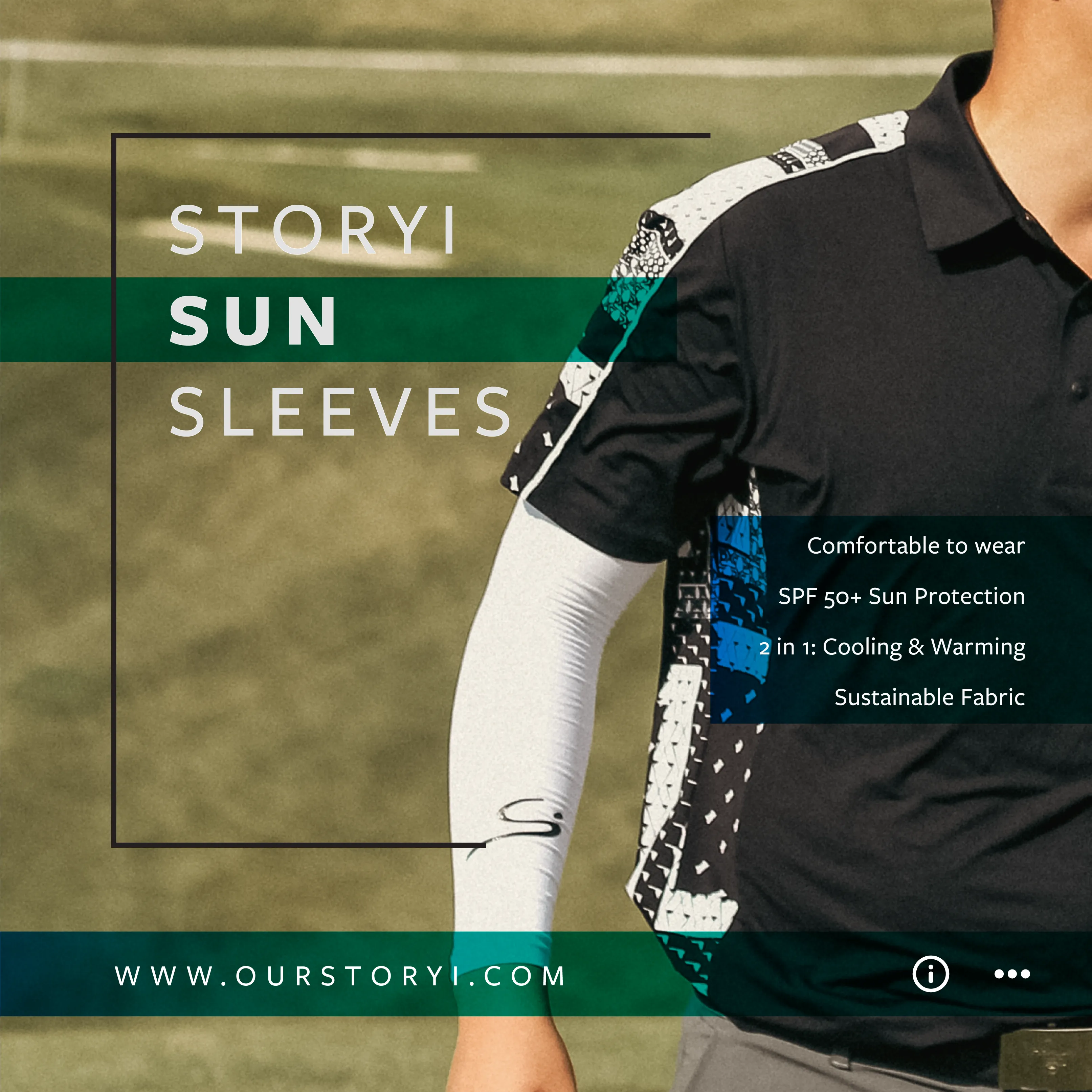 Tie Dye Sun Sleeves Master's Green