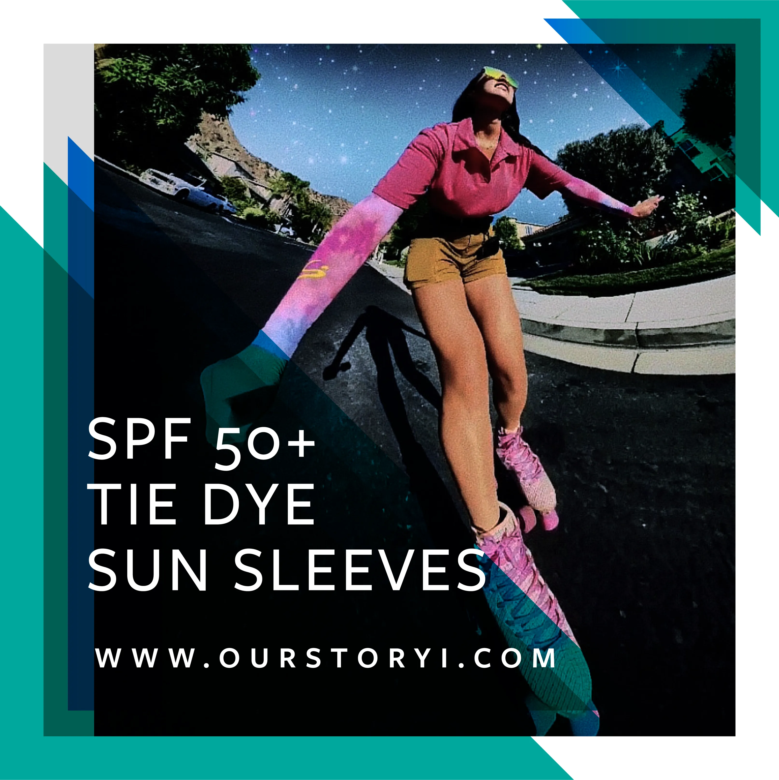 Tie Dye Sun Sleeves Master's Green