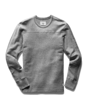 Twill Terry Crewneck Marled Grey