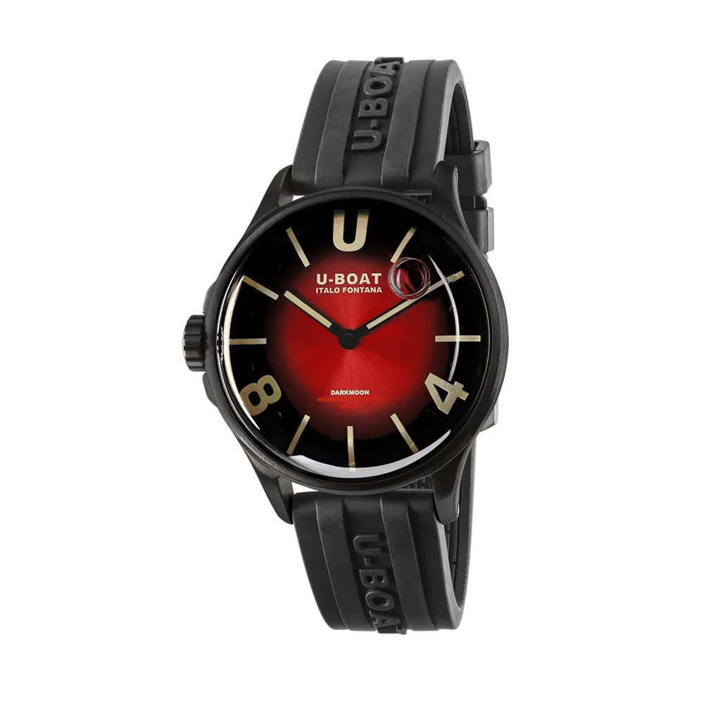 U-Boat Men's Black Tone Case Red Dial Quartz Watch