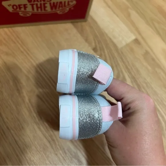 Vans Asher Unicorn 3D Sneaker Shoes NEW Sz 6 Blue Pink Kids Baby Girl