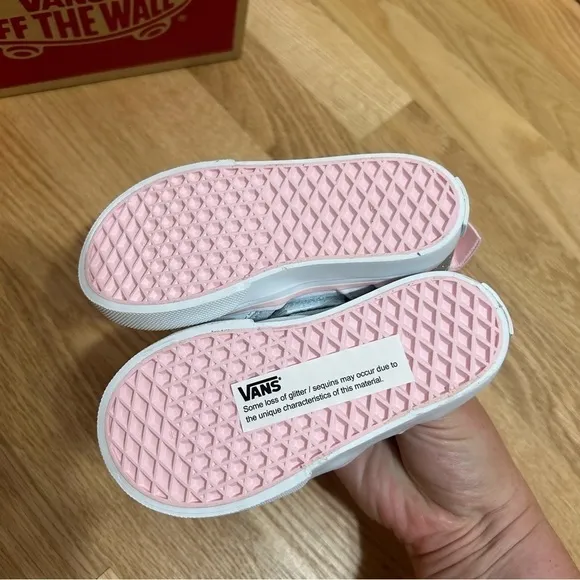 Vans Asher Unicorn 3D Sneaker Shoes NEW Sz 6 Blue Pink Kids Baby Girl