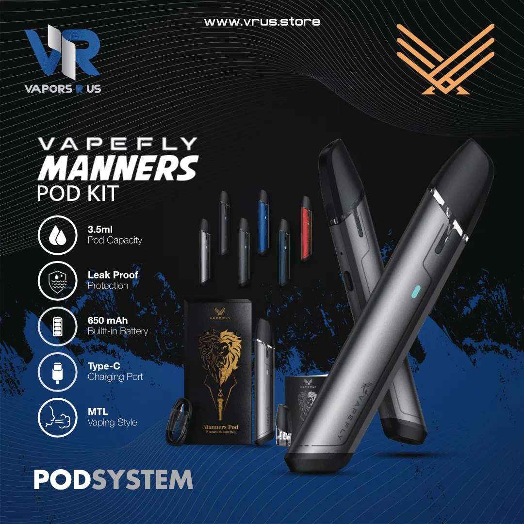VAPEFLY - Manners Pod Kit 650mAh