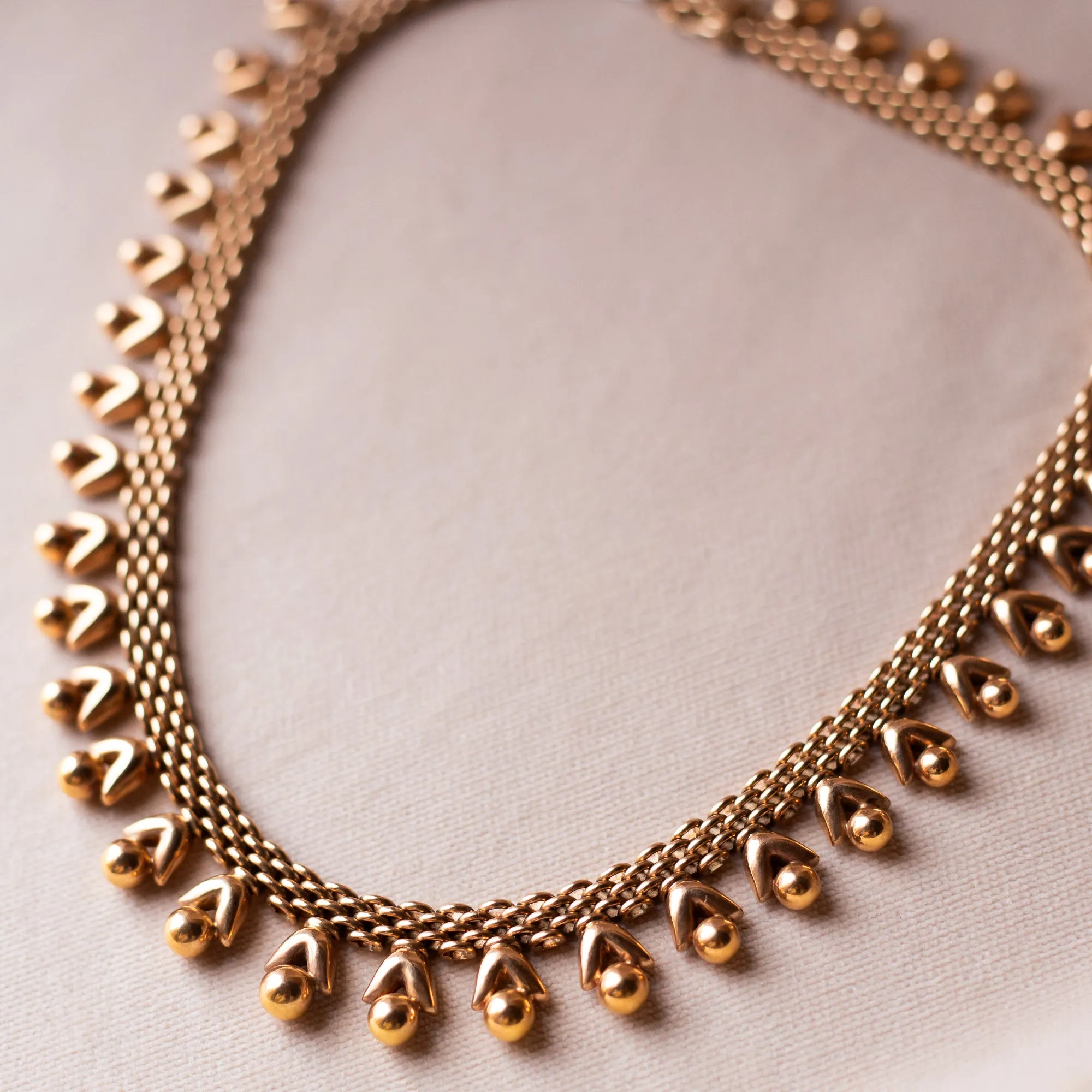 Victorian 18K Yellow Gold Chain Necklace, 15.5"