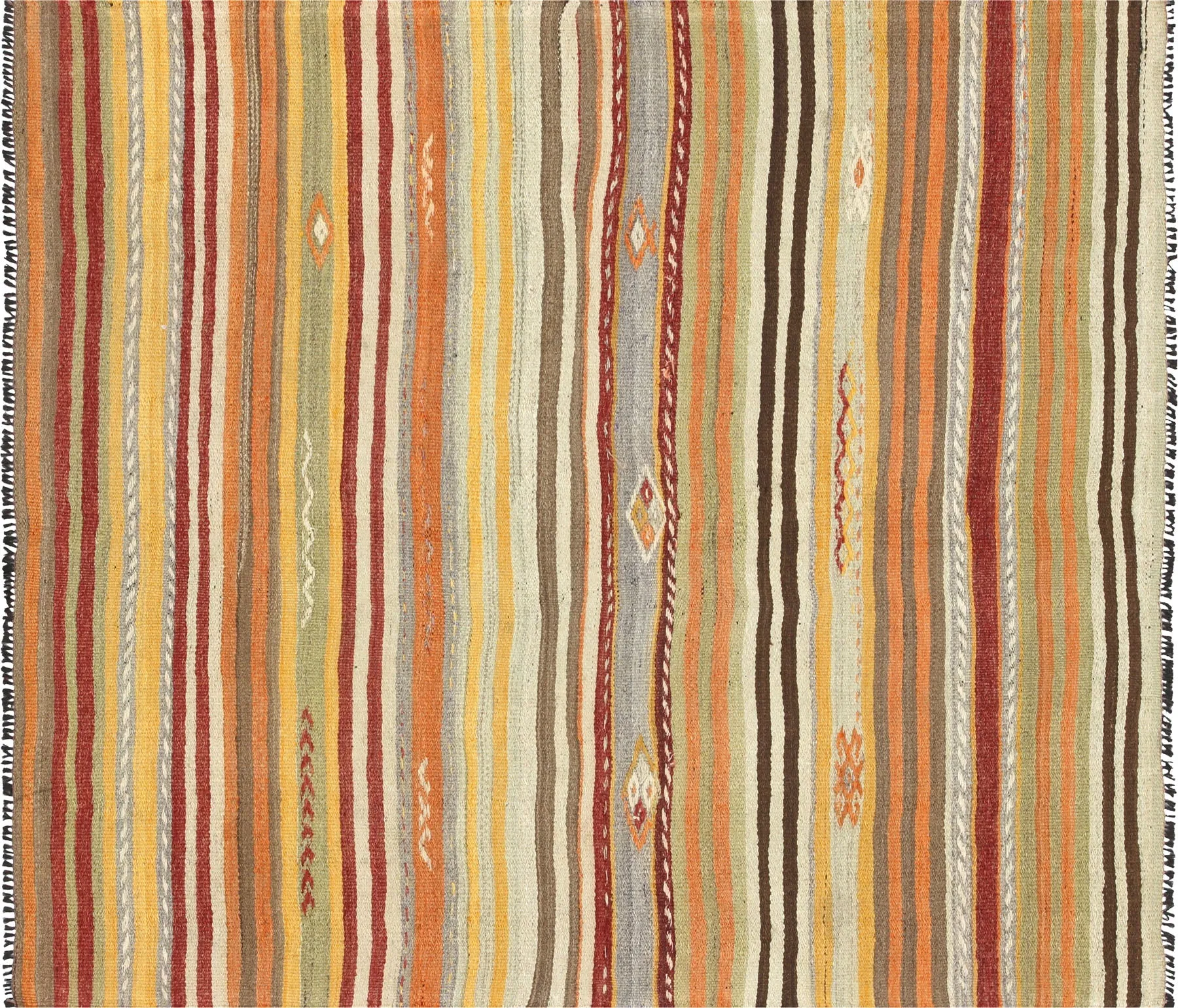 Vintage Turkish Kilim - 4'7" x 5'4"