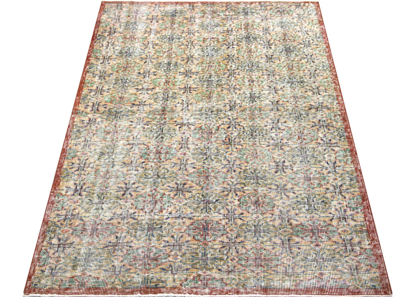 Vintage Turkish Mid-Century-Modern Rug - 3'9" x 6'1"
