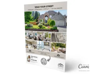 Virtual Open House Flyer | Real Estate Flyer Template