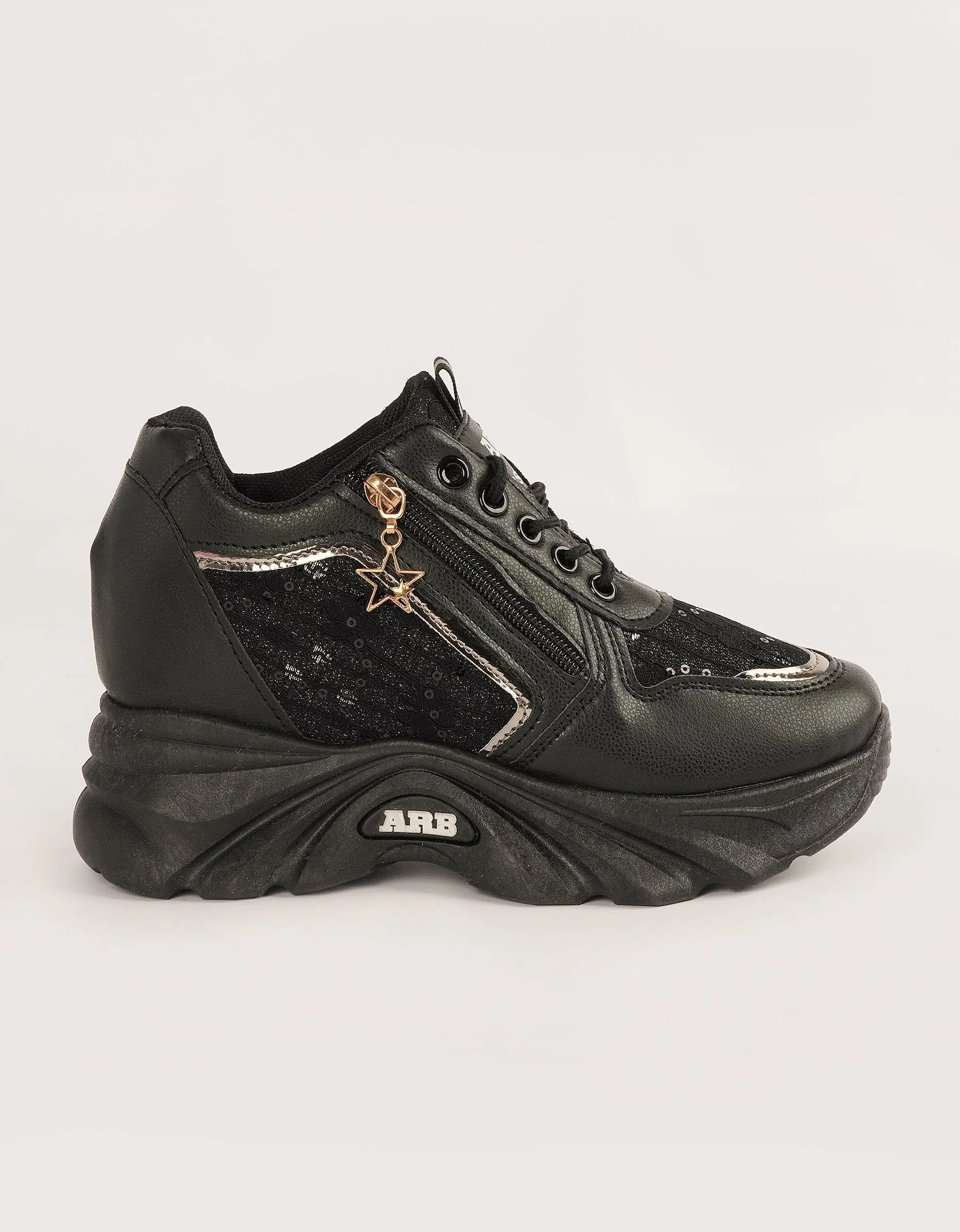 Vogue Black Chunky Sneakers