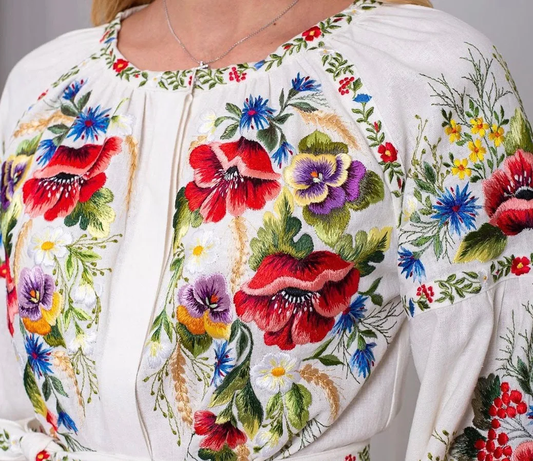 White flower dress