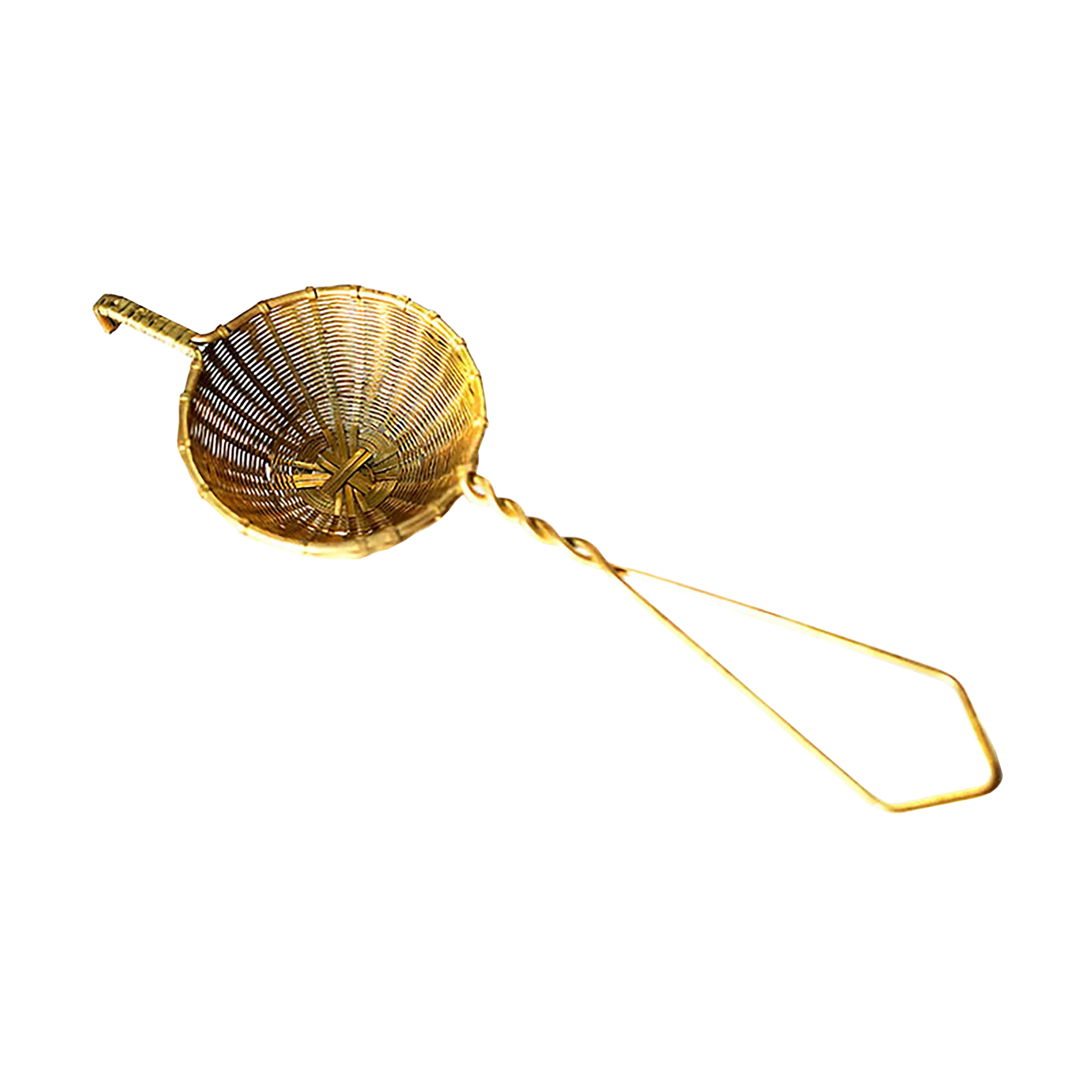 WOVEN BRASS: Small Tea Strainer