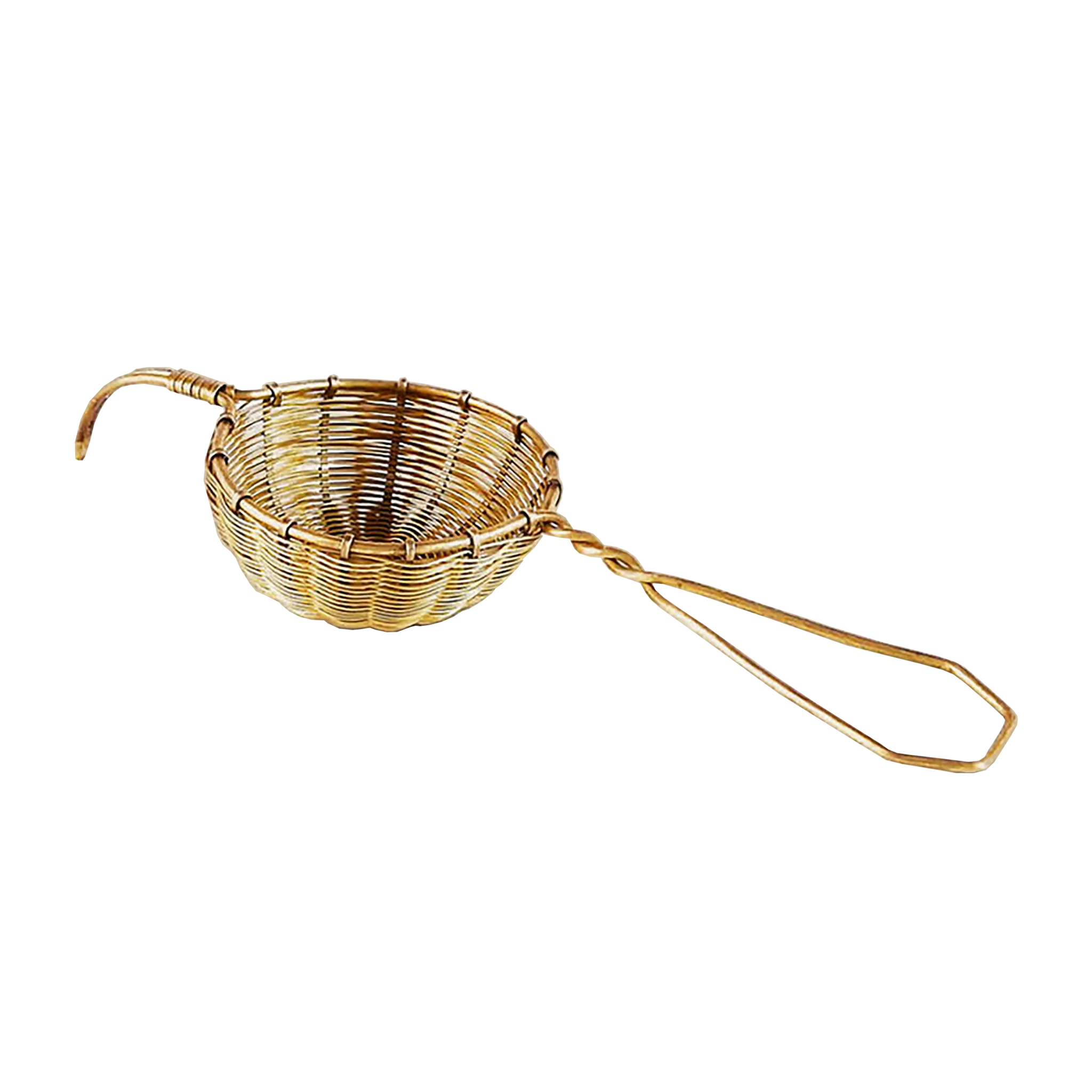 WOVEN BRASS: Small Tea Strainer