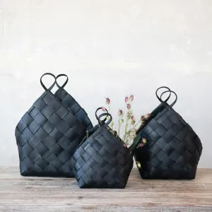 Woven Wooden Baskets With Handles