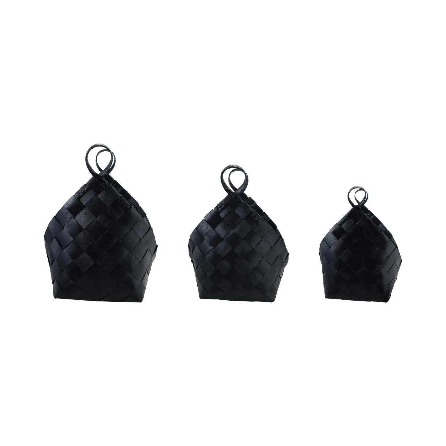 Woven Wooden Baskets With Handles