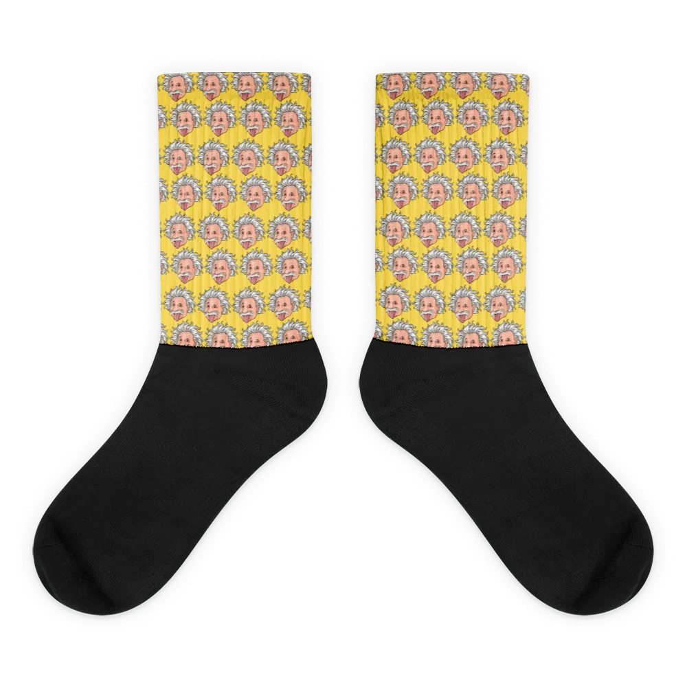 Yellow Einstein Socks
